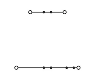 Wago 2002-2201 TOPJOB®S double-deck terminal block; through/through (L/L); rail mount; 2-conductor; 5.2 mm wide; gray — Bornas de conexión / regletas