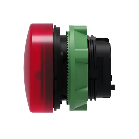 Schneider Electric ZB5AV043 Head for pilot light, Harmony XB5, plastic, red, 22mm, universal LED, plain lens — Switches & Modular Apparatus