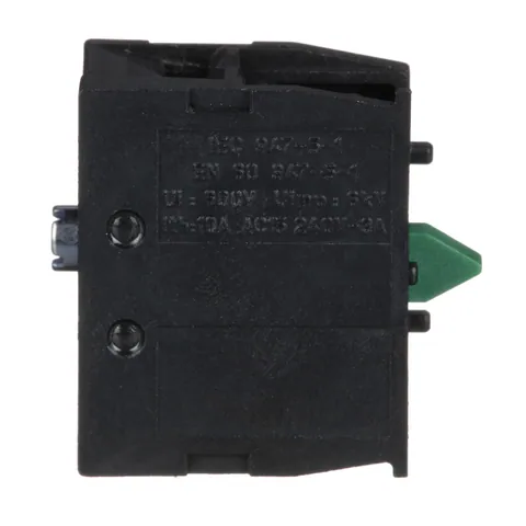 Schneider Electric ZB2BE101 Harmony, 22mm Push Button, add on contact block, 1 NO, screw clamp terminal — Switches & Modular Apparatus