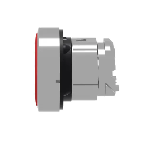 Schneider Electric ZB4BA434 Head for non illuminated push button, Harmony XB4, metal, flush, red, 22mm, spring return, marked STOP — Control e HMI