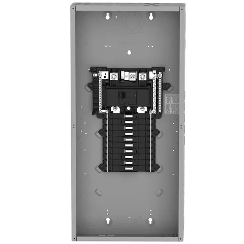 Schneider Electric QO120M200P Load center, QO, 1 phase, 20 spaces, 30 circuits, 200A convertible main breaker, PoN, NEMA1, UL — General Accessories