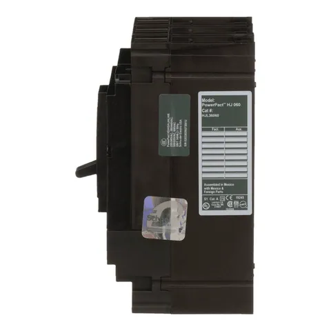 Schneider Electric HJL36060 PowerPacT H-Frame Circuit Breaker, 60A, 3 Pole, 600VAC, 25kA, Lugs, Thermal Magnetic, 80% — Accessori generali