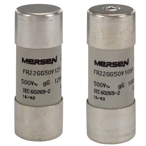 Mersen H218208 Cylindrical fuse-link gG Size 22x58 500VAC 125A with striker — Accesorios generales