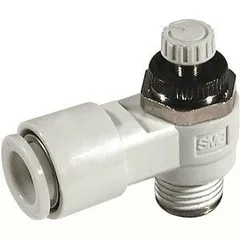 SMC AS2201F-01-06 AS***1F, Speed Controller, One-touch Fitting, Elbow & Universal Types, AS2201F-01-06 — Process & Flow Control Valves
