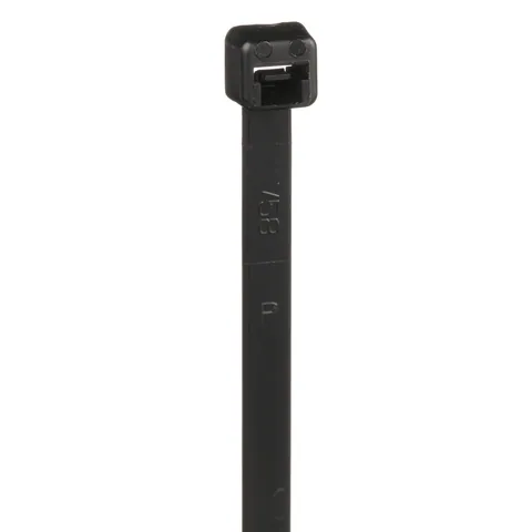 Panduit PLT4I-C0 Pan-Ty® PLT4I-C0 Cable Tie, Black, UV PA6.6, 14.5"L, 40lb, PK100 — Connectors & Plugs