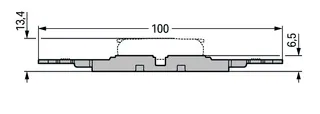 Wago 221-2503 Mounting carrier with strain relief; 3-way; for inline splicing connector with lever; for screw mounting; gray — Terminal Blocks