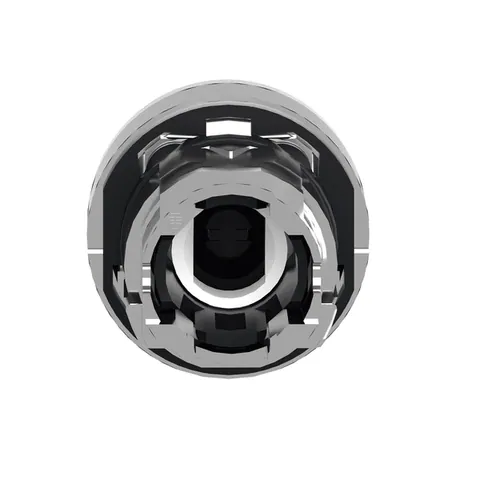 Schneider Electric ZB4BW333 Head for illuminated push button, Harmony XB4, metal, green flush, 22mm, universal LED, spring return, plan lens — Switches & Modular Apparatus