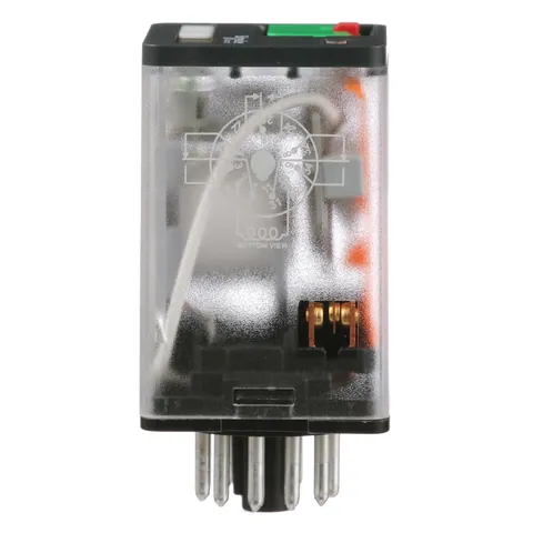 Schneider Electric 750XCXRM4L-120A General purpose relay, SE Relays, 750R, 3PDT, 10A, 120VAC, octal terminal 11 pins, LED clear cover, lock push button — Akcesoria ogólne