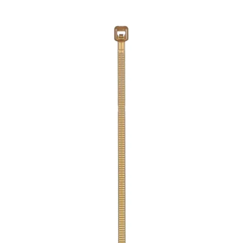 Panduit PLT1M-C71 Pan-Ty® PLT1M-C71 Cable Tie, Brown, PEEK, Radiation, High Heat, 4"L, 35lb, PK100 — Connectors & Plugs