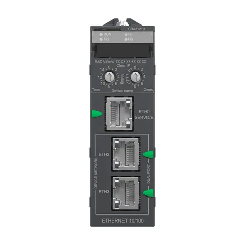 Schneider Electric BMXCRA31210 remote IO drop E/IP, Modicon X80, performance, service port, advanced features — Sterowniki PLC