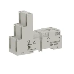 Schneider Electric 70-782EL8-1 Socket, SE Relays general purpose relay accessory, DPDT, 12A, 300 V, 8 pins, lift terminals, locking plastic clip, 782 s — Akcesoria ogólne