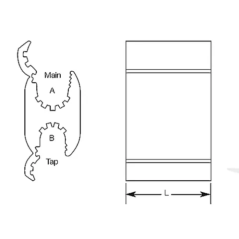 Blackburn WR159 H-Tap Connectors - WR159 — Giunti e raccordi