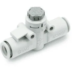 SMC AS2052F-08A AS***2F-A, Speed Controller, One-touch Fitting, In-line, Push Lock, AS2052F-08A — Zawory procesowe i regulacyjne