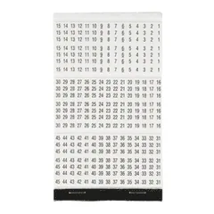 Panduit PCMB-15 Pre-Printed Wire Marker Book, 15, Vinyl Cloth, White, Black — Hand & Power Tools