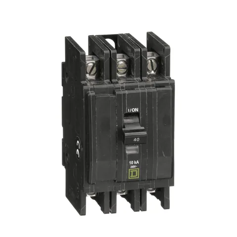 Schneider Electric QOU340 Mini circuit breaker, QOU, 40A, 3 pole, 240VAC, 10kA — General Accessories