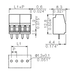 Weidmuller 1845060000 LM 3.50/07/90 3.2SN OR BX — General Accessories