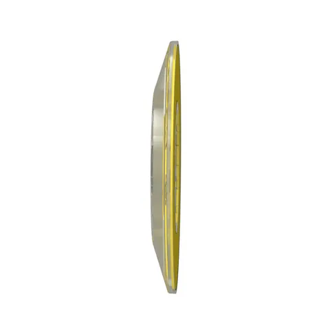 Schneider Electric ZBY9320 Legend holder 60mm for emergency stop, Harmony XB4, plastic, yellow, marked EMERGENCY STOP — General Accessories