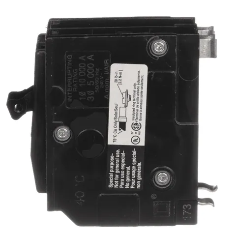 Schneider Electric QO2155237 Mini circuit breaker, QO, 15A, 2 pole, 120/240VAC, 10kA, plug in mount, ring terminals — Accessori generali