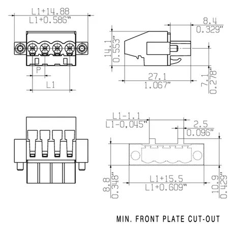 Weidmuller 1950440000 BLZP 5.08HC/15/270F SN OR BX — Accessori generali