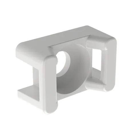 Panduit TM1S6-C TM1S6-C Cable Tie Mount, Natural, PA 6.6, Screw, 0.51x0.32", PK100 — Connectors & Plugs