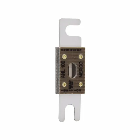Eaton ANL-500 Bussmann series ANL circuit limiter, 500A, 6 kAIC at 32 Vac, 2.7 kAIC at 80 Vdc, Blade end X blade end, Stud, Non Indicating — Accesorios generales