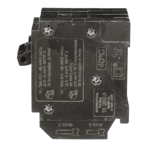 Schneider Electric HOMT1515215 Tandem circuit breaker, Homeline, 2 x 1 pole at 15A, 1 x 2 pole at 15A, 120/240VAC, 10kA AIR, plug in, UL — Akcesoria ogólne