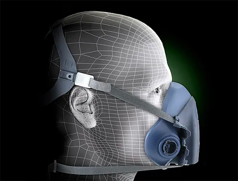 3M 7502 Half Facepiece Reusable Respirator Medium 10 EA/Case — General Accessories