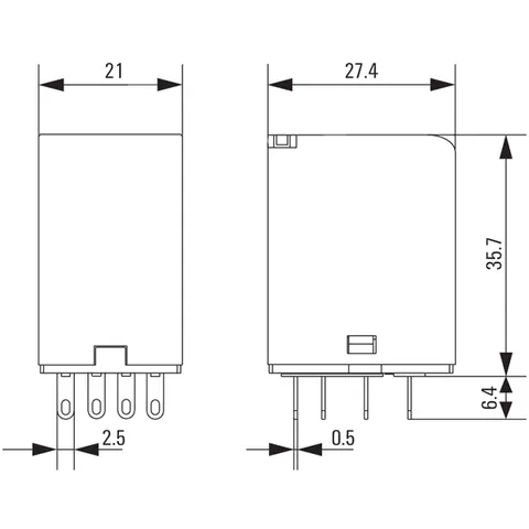 Weidmuller 7760056104 DRM570730LT Relay with 4 CO Contacts — Contactores y relés