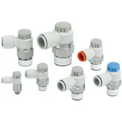 SMC AS4201F-04-12SA AS4201F-A Speed Controller with One Touch Fitting — Process & Flow Control Valves