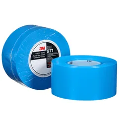 3M 7100253517 Durable Floor Marking Tape 971, Blue, 3 in x 36 yd, 17 mil, 4 Rolls/Case — General Accessories