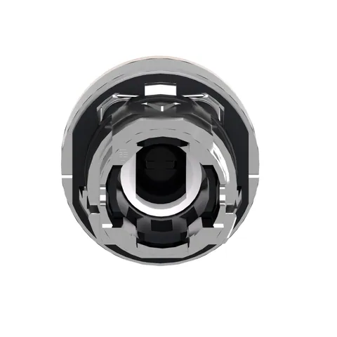 Schneider Electric ZB4BW353 Head for illuminated push button, Harmony XB4, metal, orange flush, 22mm, universal LED, spring return, plan lens — Switches & Modular Apparatus