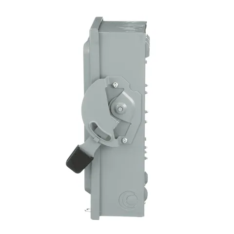 Schneider Electric D322N Safety switch, general duty, fusible, 60A, 3 pole, 15hp, 240VAC, NEMA 1, neutral factory installed — General Accessories