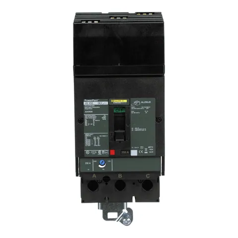 Schneider Electric JGA36250 Circuit breaker, PowerPacT J, 250A, 3 pole, 600VAC, 18kA, I-Line, thermal magnetic, 80%, ABC — Accessori generali