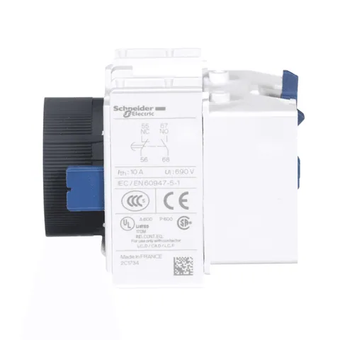 Schneider Electric LADT2 TeSys Deca, pneumatic time delay attachment, on delay, 0.1 to 30 sec, 1 NO and 1 NC, screw clamp terminals — Contactores y relés