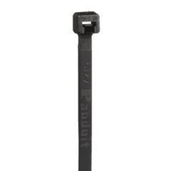 Panduit PLT1.5I-M0 Pan-Ty® PLT1.5I-M0 Cable Tie, Black, UV PA6.6, 5.6"L, 40lb, PK1000 — Connectors & Plugs