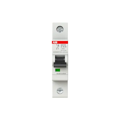 ABB 2CDS271001R0468 S201M-Z16 Miniature Circuit Breaker - 1P - Z - 16 A — Control e HMI