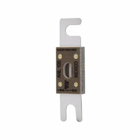 Eaton ANL-500 Bussmann series ANL circuit limiter, 500A, 6 kAIC at 32 Vac, 2.7 kAIC at 80 Vdc, Blade end X blade end, Stud, Non Indicating — Accesorios generales