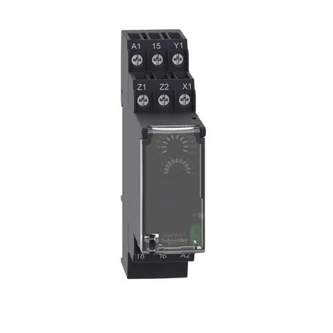 Schneider Electric RE22R1ACMR dual function relay, Harmony Timer Relays, 8A, 1CO, 0.05s…300h, screw connectors, 24...240V AC DC — Contactors & Relays