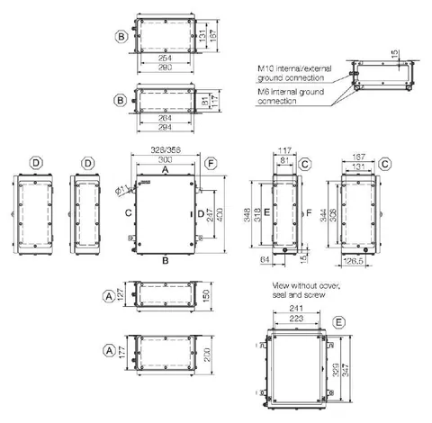Weidmuller 1194900000 Terminal Box - Multi Hinge KTB MH 403015 S4E0 — Accessori generali