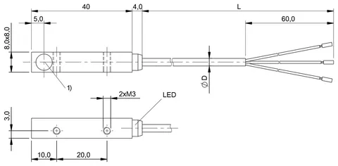 Balluff BES017Y Square compact version — Sensores de proximidad e inductivos