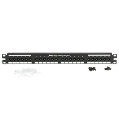 Panduit NK5EPPG24Y NetKey Cat 5e Punchdown Panel, Flat, 24-Port — Accesorios generales
