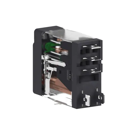 Schneider Electric RXG12E7 interface plug-in relay, 10A, 1CO, with LED, lockable test button, 48V AC — Electronics & PCBs